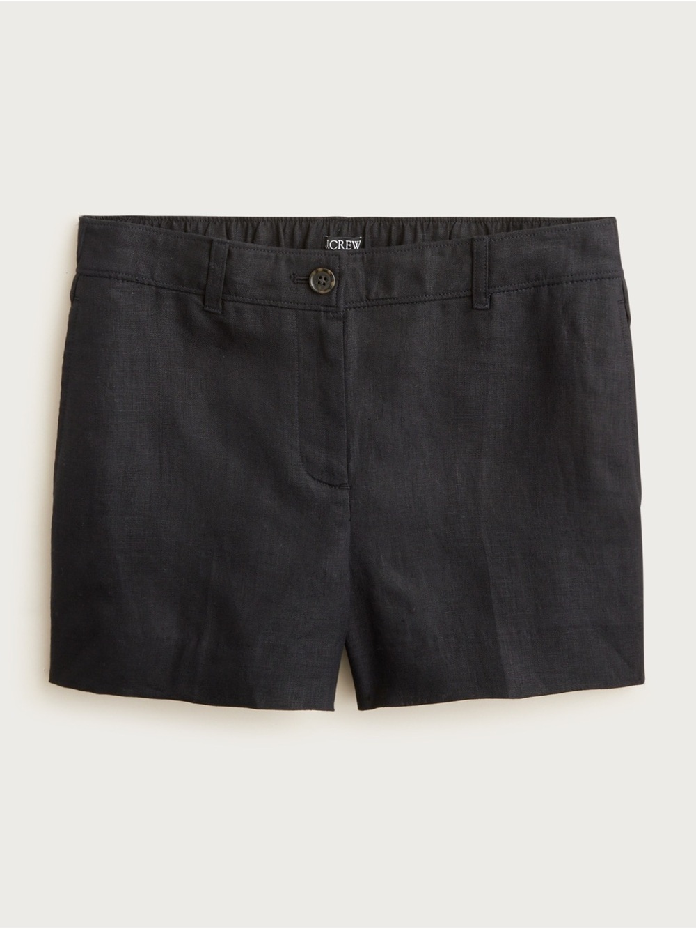 J. Crew 3" HARBOR SHORT SAFFRON LINEN Black